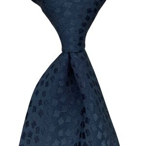 Fratelli Silk Necktie Geometric Mens Black Italy Hand Made Formal Luxury Tie